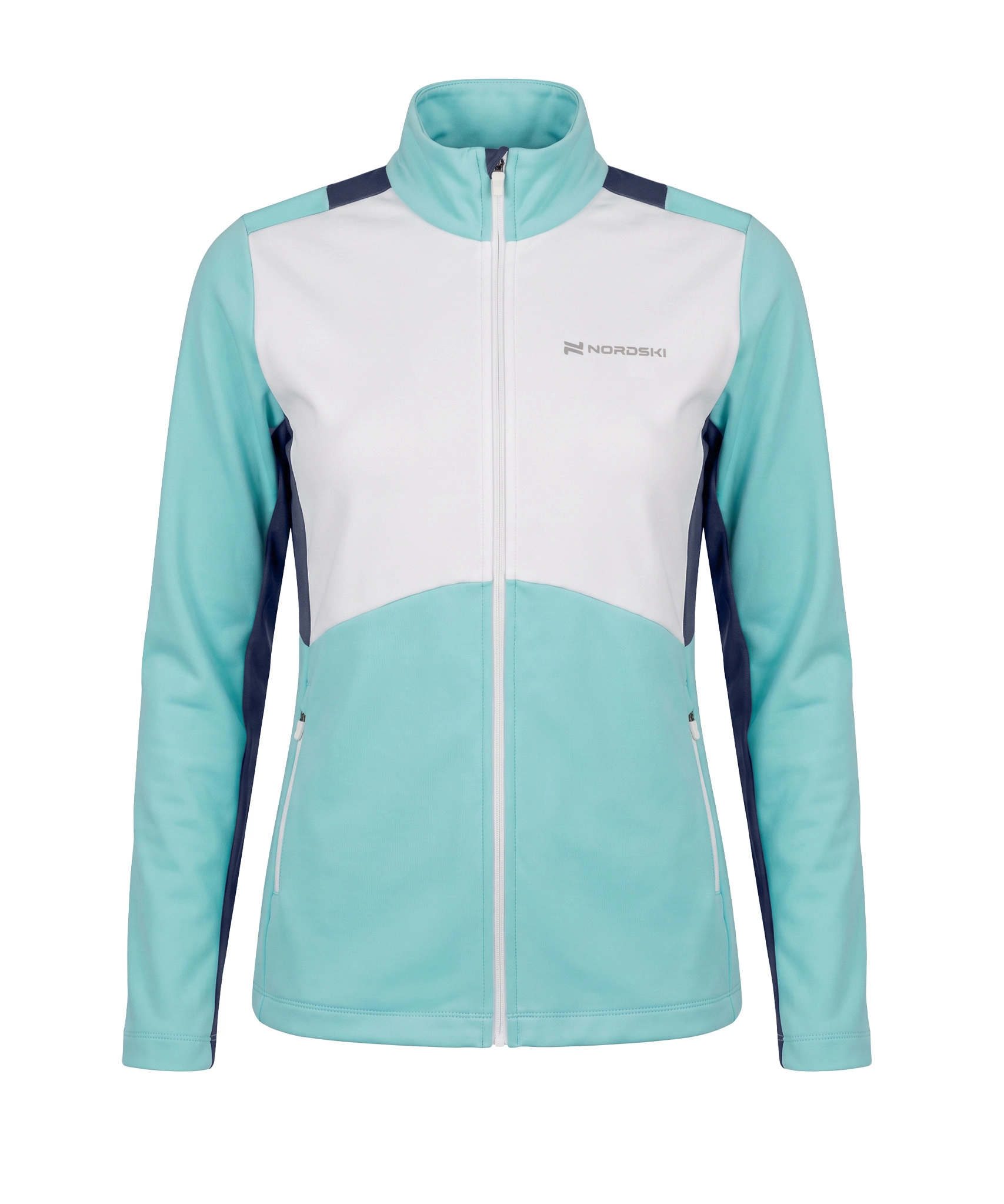 Тренировочная куртка Nordski Advance White/Mint/Titan W