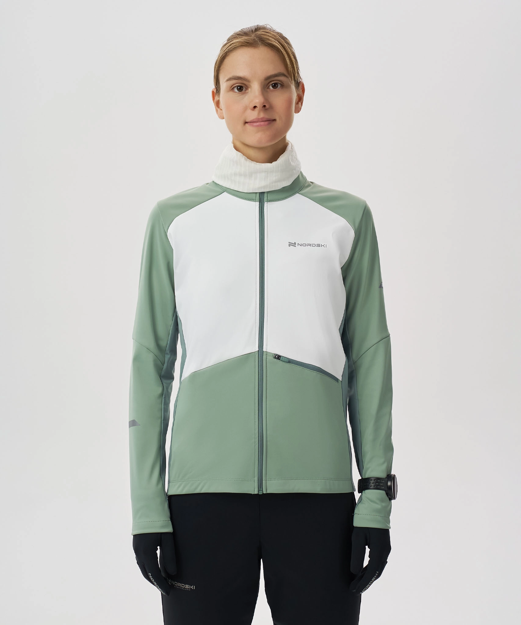 Тренировочная куртка Nordski Pro 2.0 Ice Mint/White W