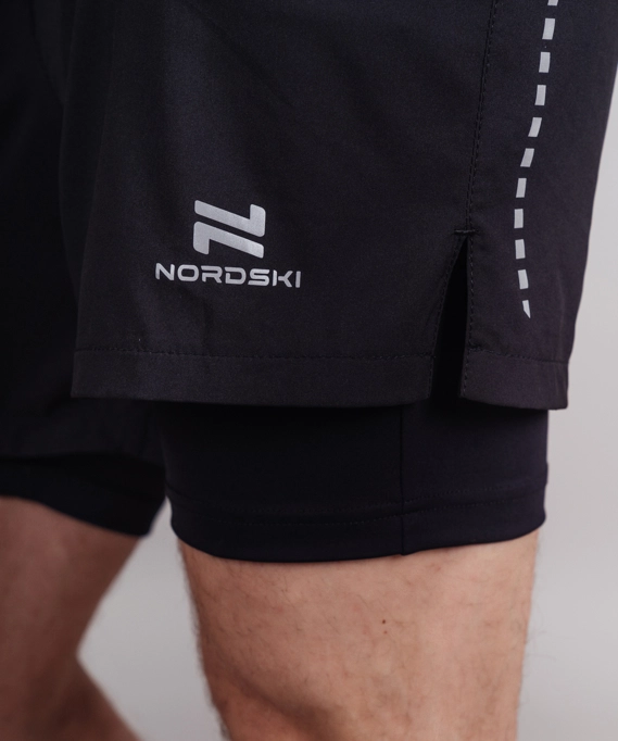 Шорты с лосинами Nordski Pro Black