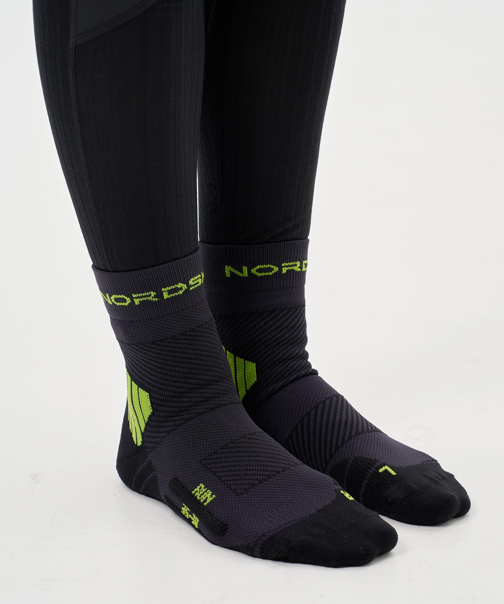 Носки Run All year Black/Lime