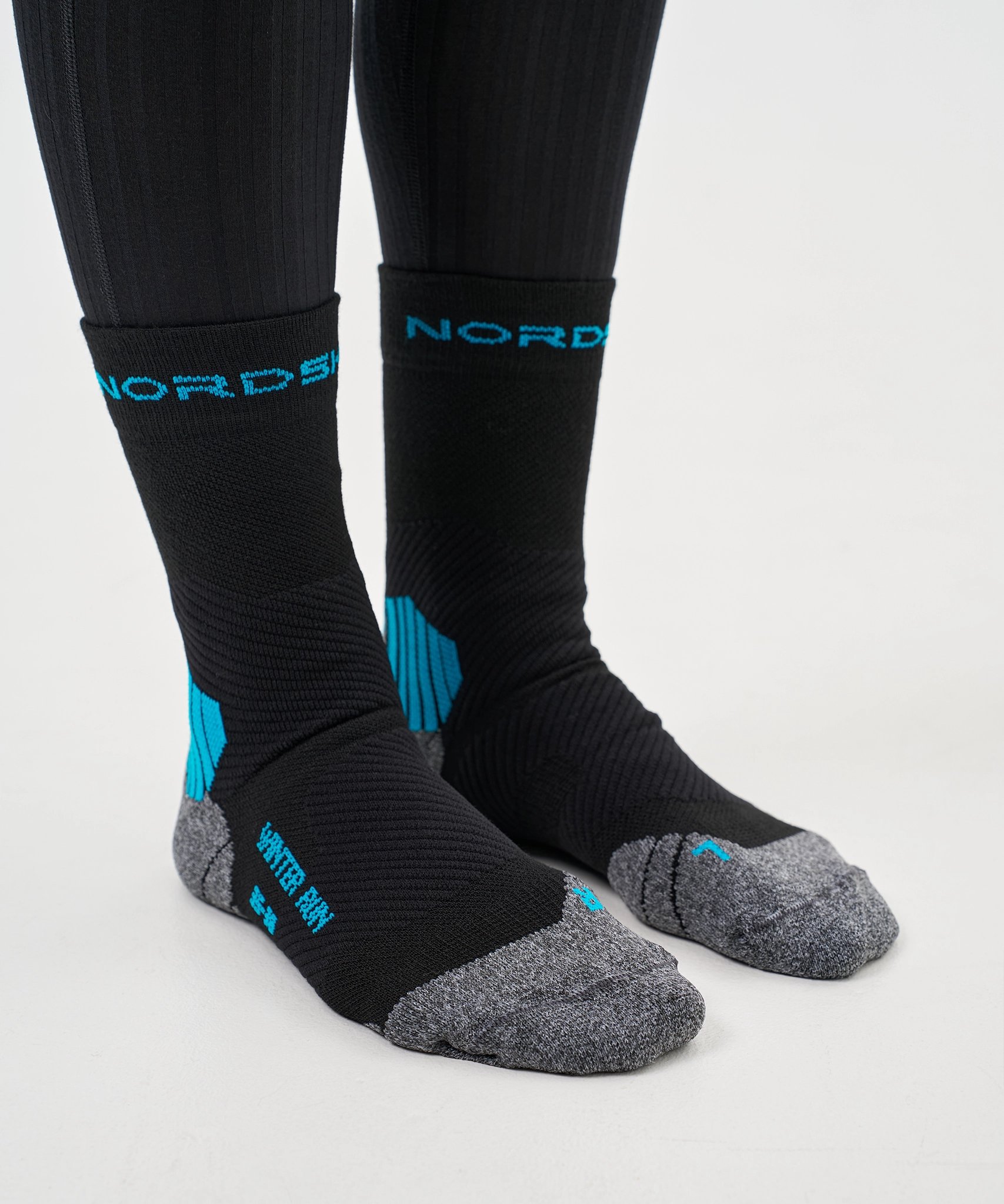 Носки Winter Run Black/Light Blue