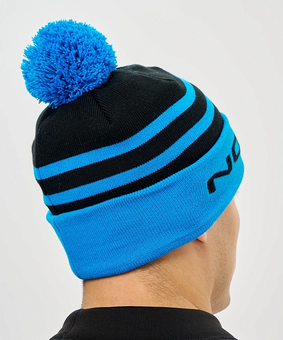 Шапка Nordski Winter Black/Light Blue