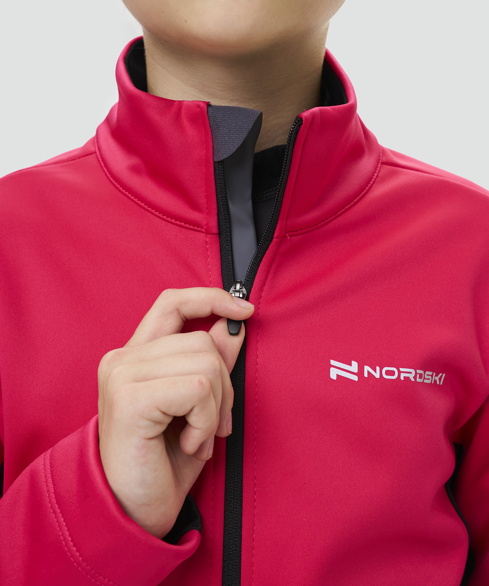 Тренировочная куртка Nordski Jr. Advance Pink/Black