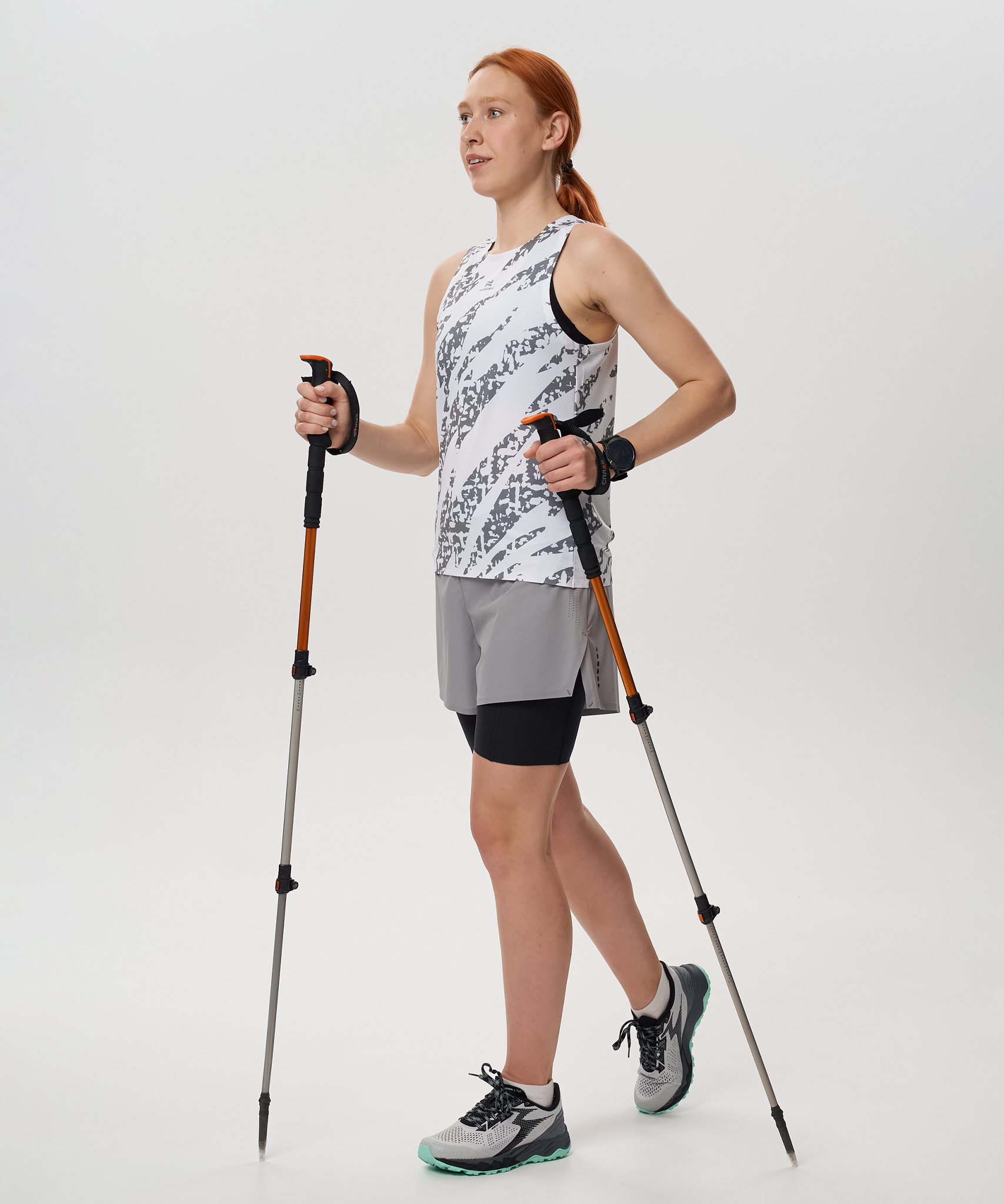 Шорты 2 в 1 Nordski Trail Grey/Black W