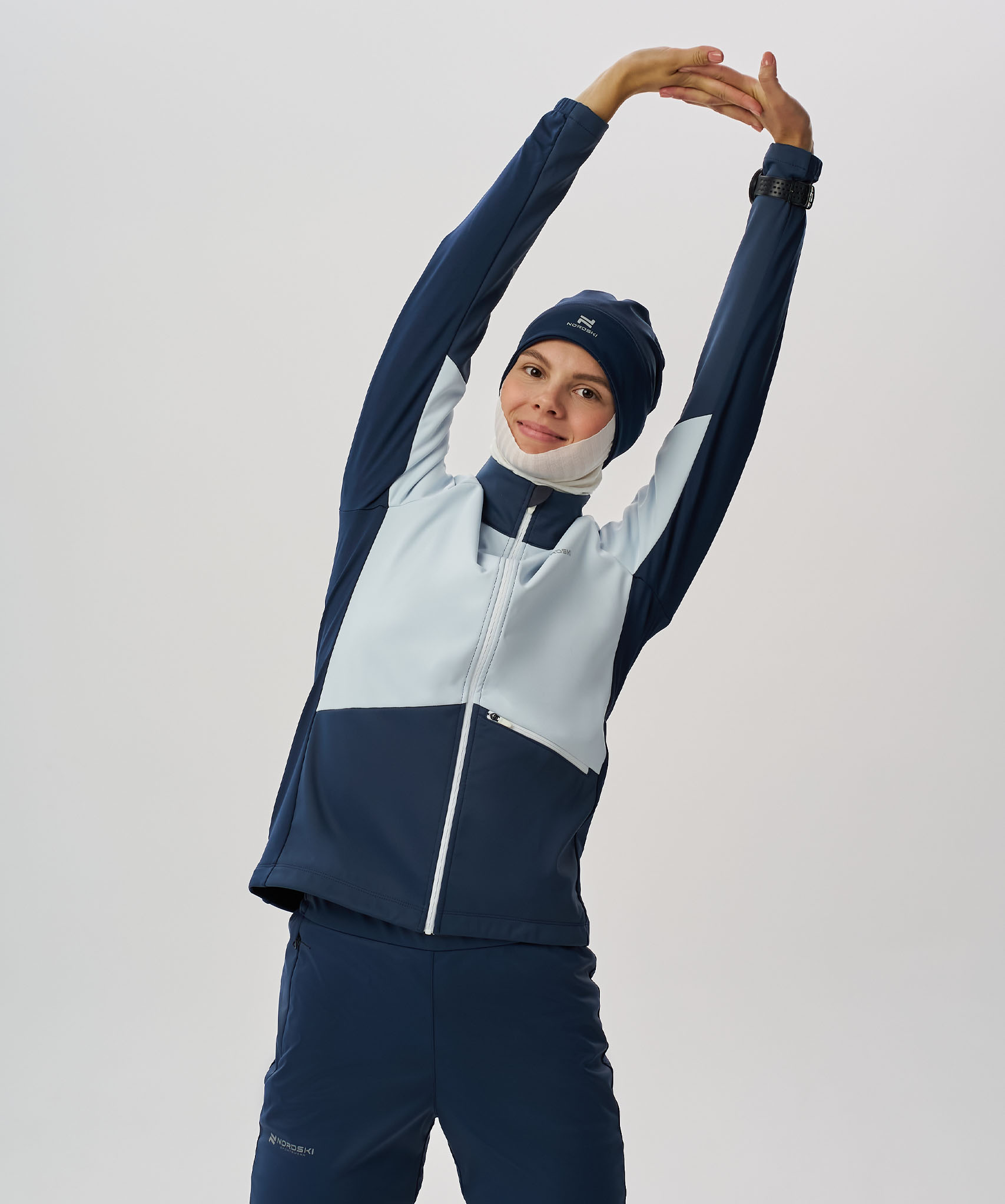 Тренировочная куртка Nordski Pro 2.0 Pearl Blue/Blue W