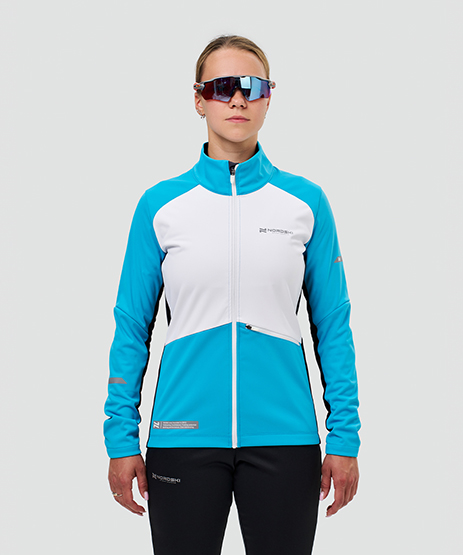 Тренировочная куртка Nordski Pro 2.0 White/Red/Blue W