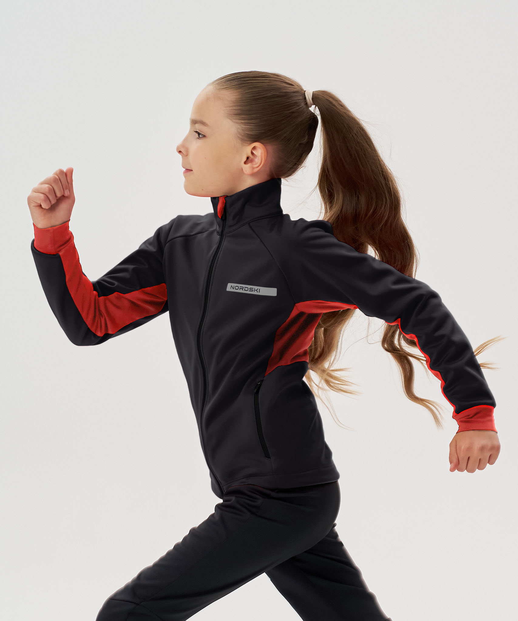 Тренировочная куртка Nordski Jr. Core Black/Red