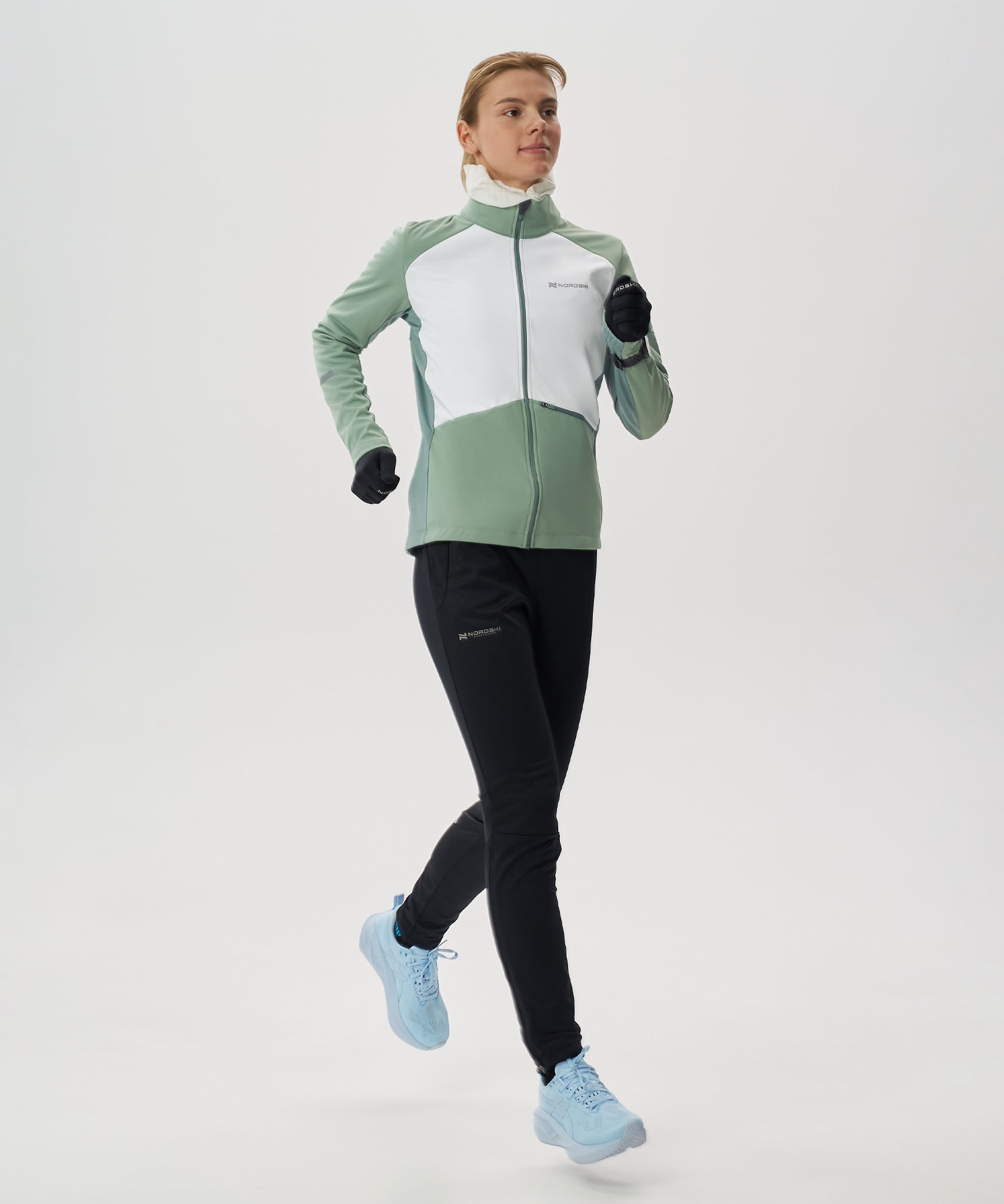 Тренировочная куртка Nordski Pro 2.0 Ice Mint/White W