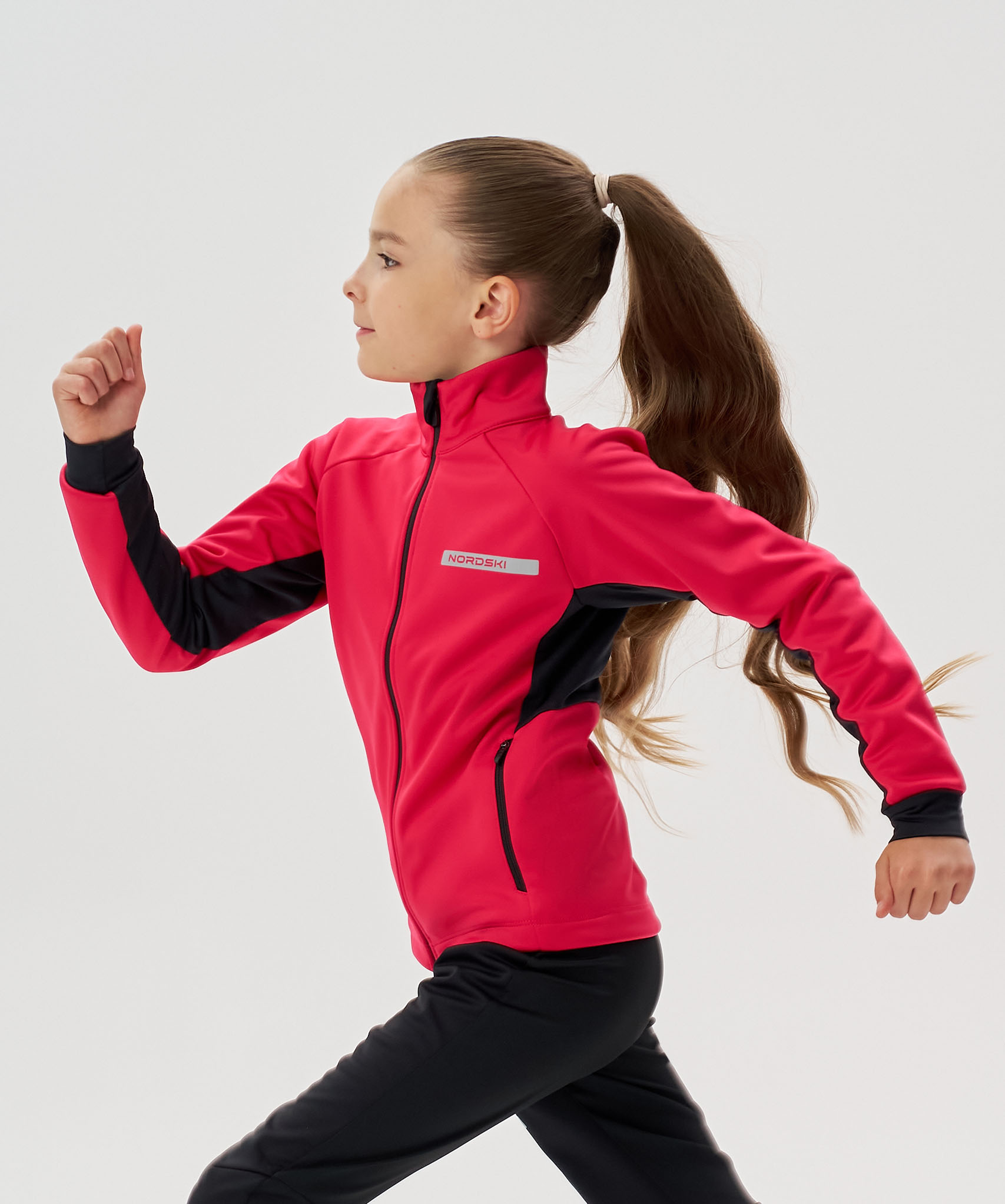 Тренировочная куртка Nordski Jr. Core Pink/Black