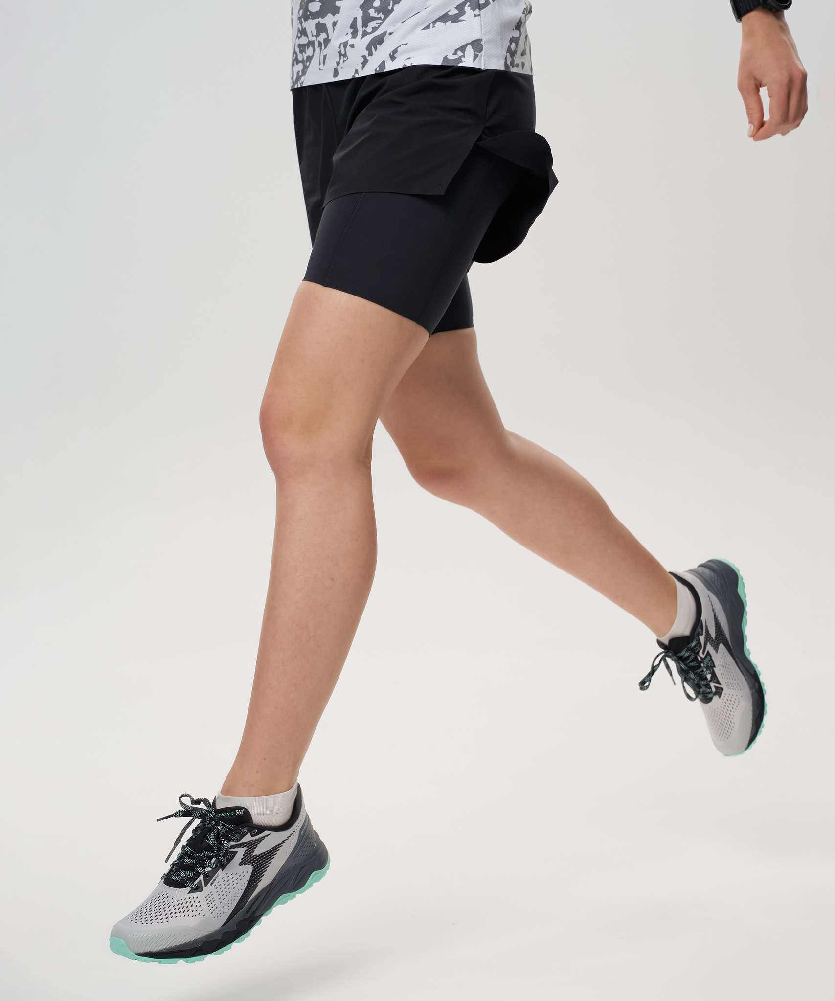 Шорты 2 в 1 Nordski Trail Black W
