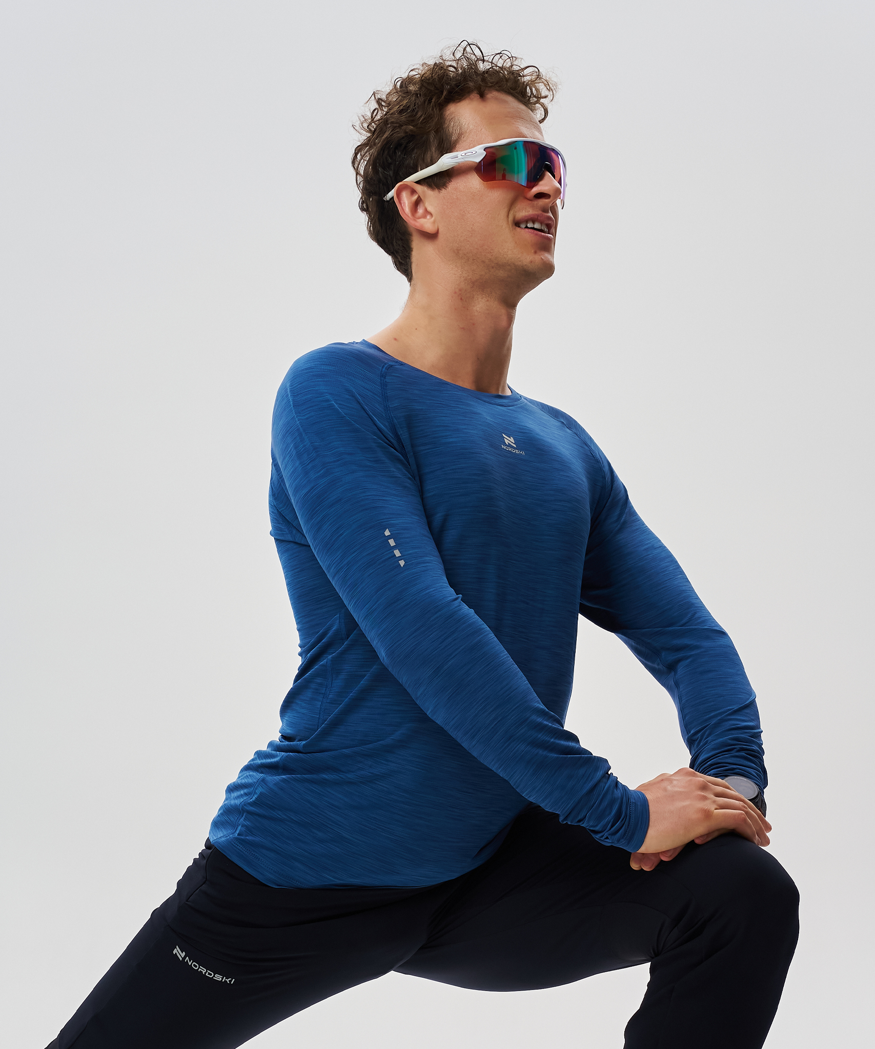 Футболка Nordski Pro Dark Blue с длинным рукавом