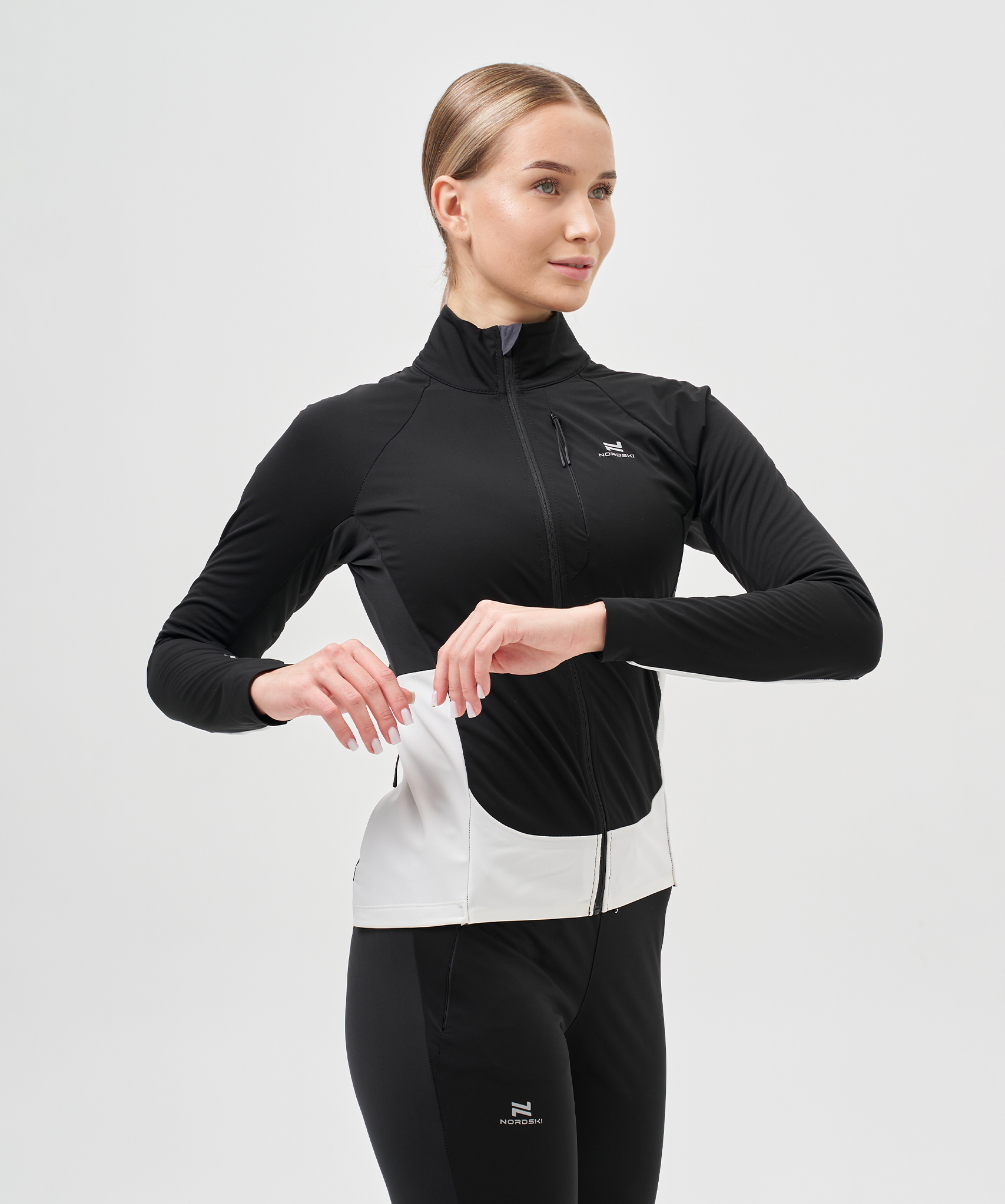 Тренировочная куртка Nordski Race Black/White W