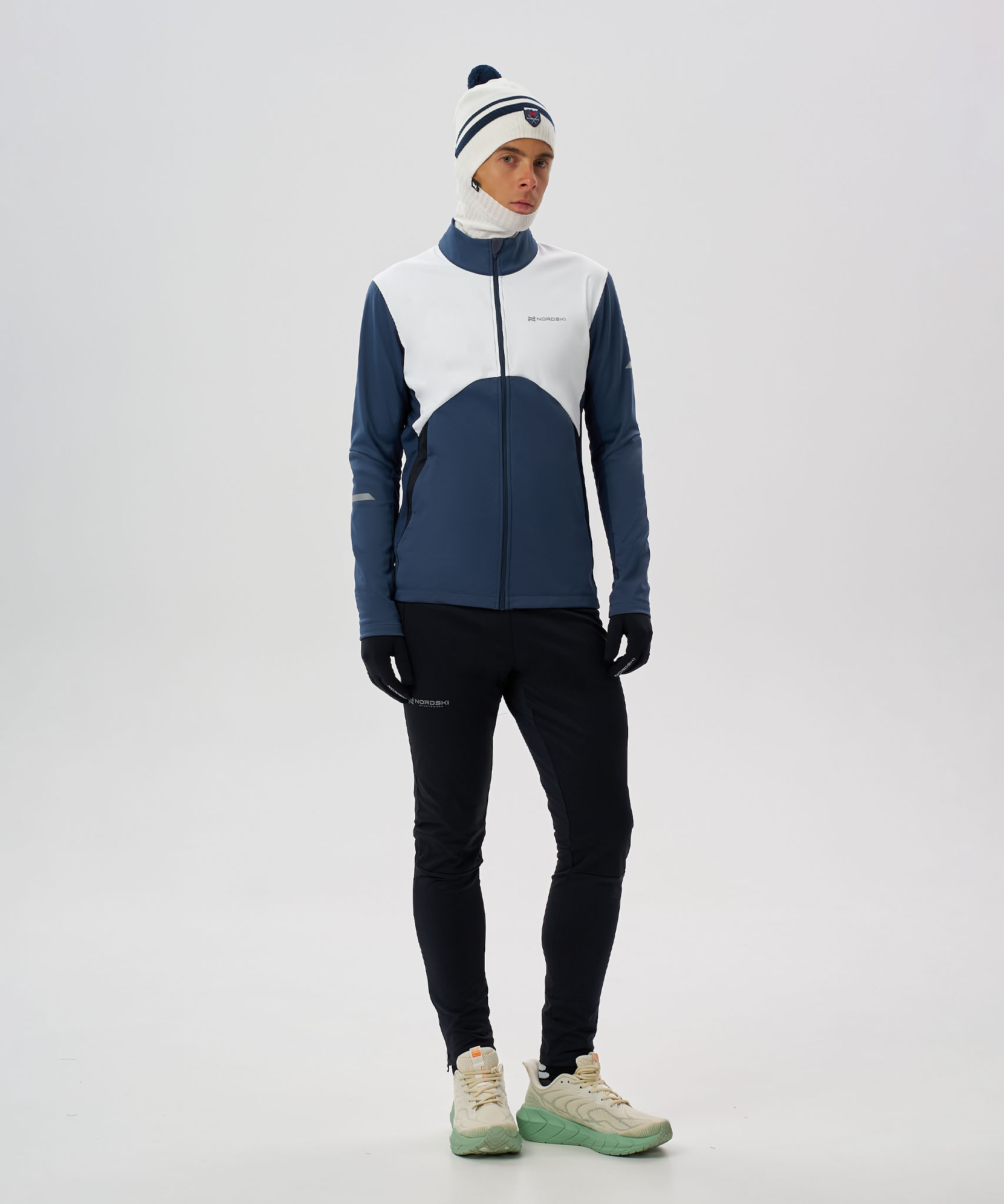 Тренировочная куртка Nordski Pro 2.0 White/Blue/Black