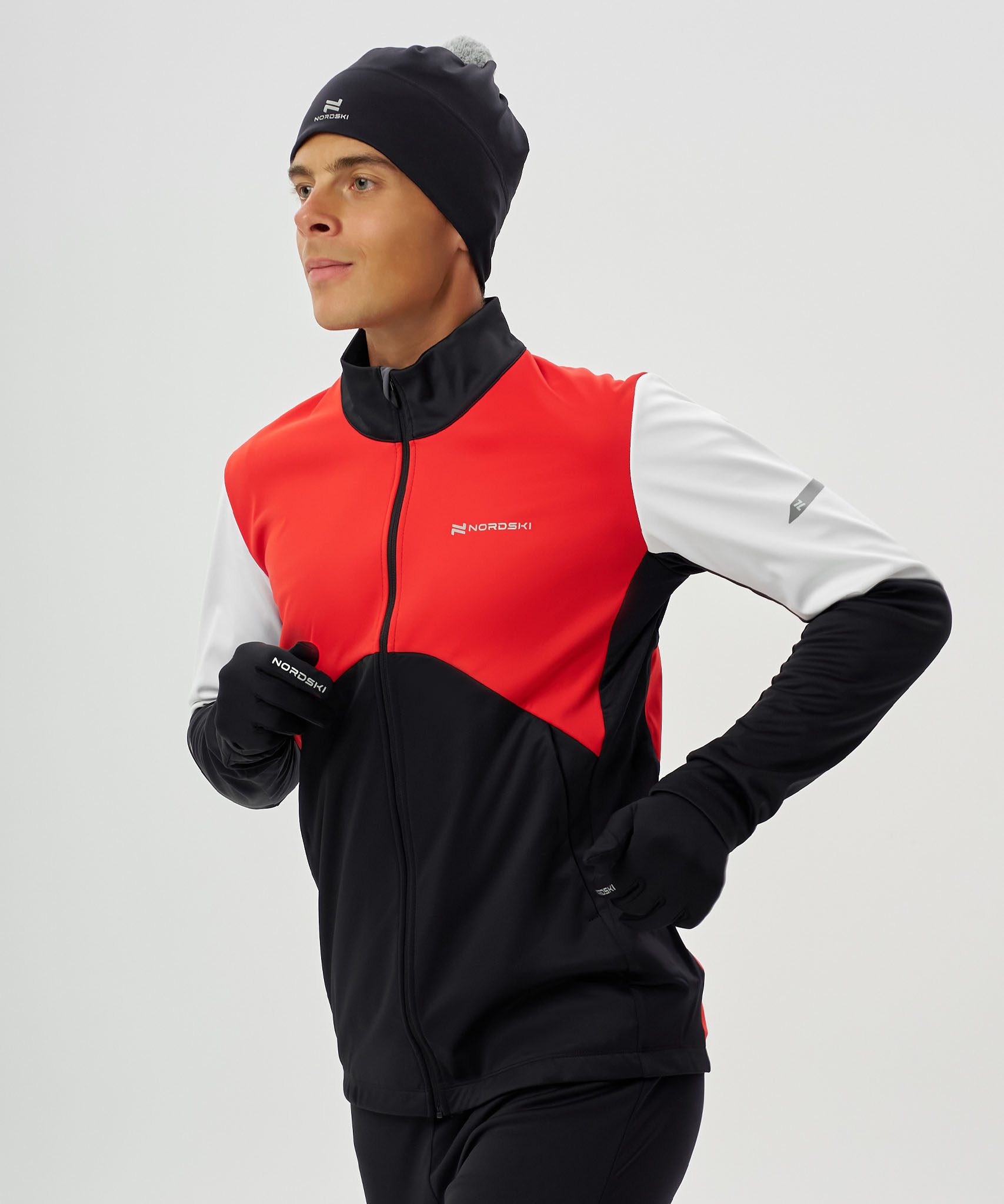 Тренировочная куртка Nordski Pro 2.0 Red/Black/White