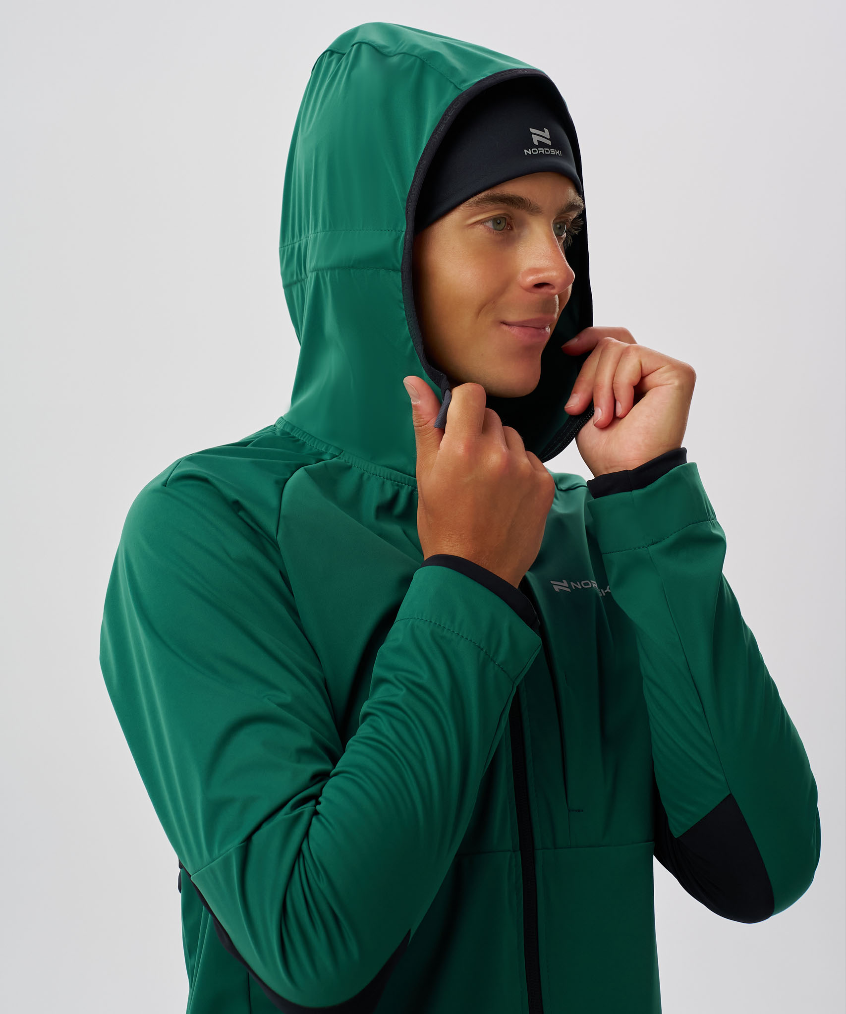 Тренировочная куртка Nordski PRO TOUR HOOD Alpine Green