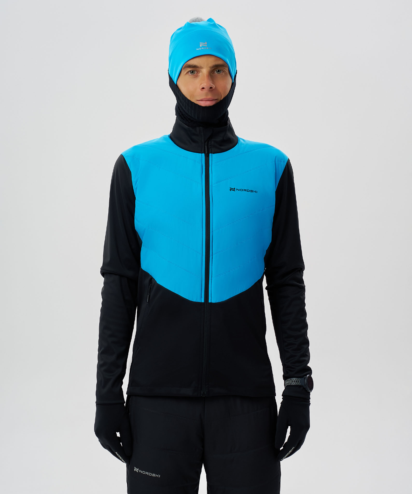 Куртка Nordski Hybrid Pro 2.0 Black/Light Blue