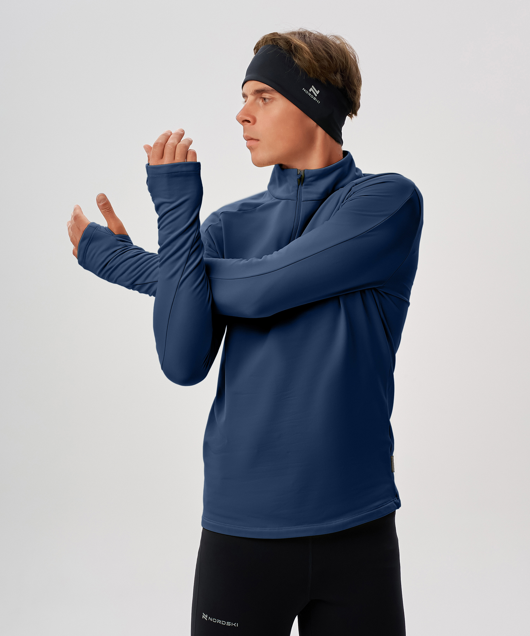 Лонгслив Nordski Winter Running Blue