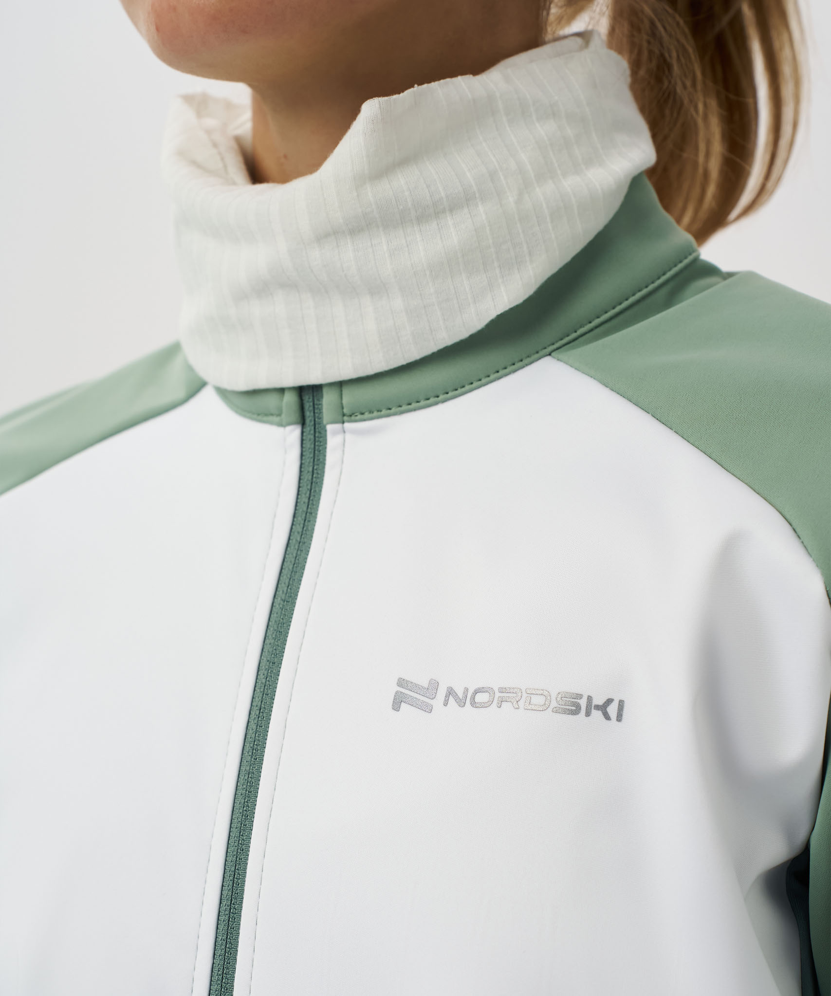 Тренировочная куртка Nordski Pro 2.0 Ice Mint/White W