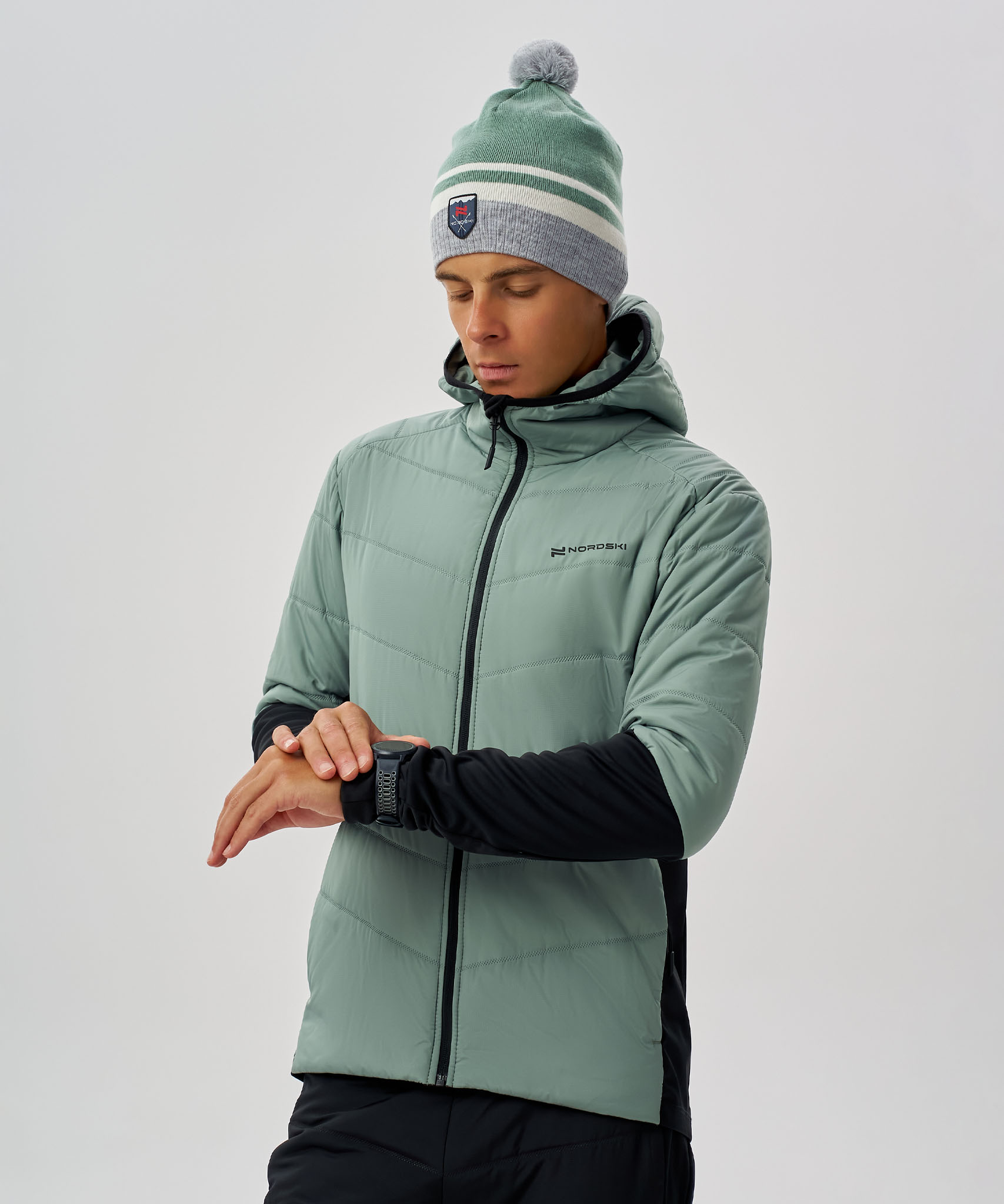 Куртка Nordski Hybrid Hood 2.0 Ice Mint/Black