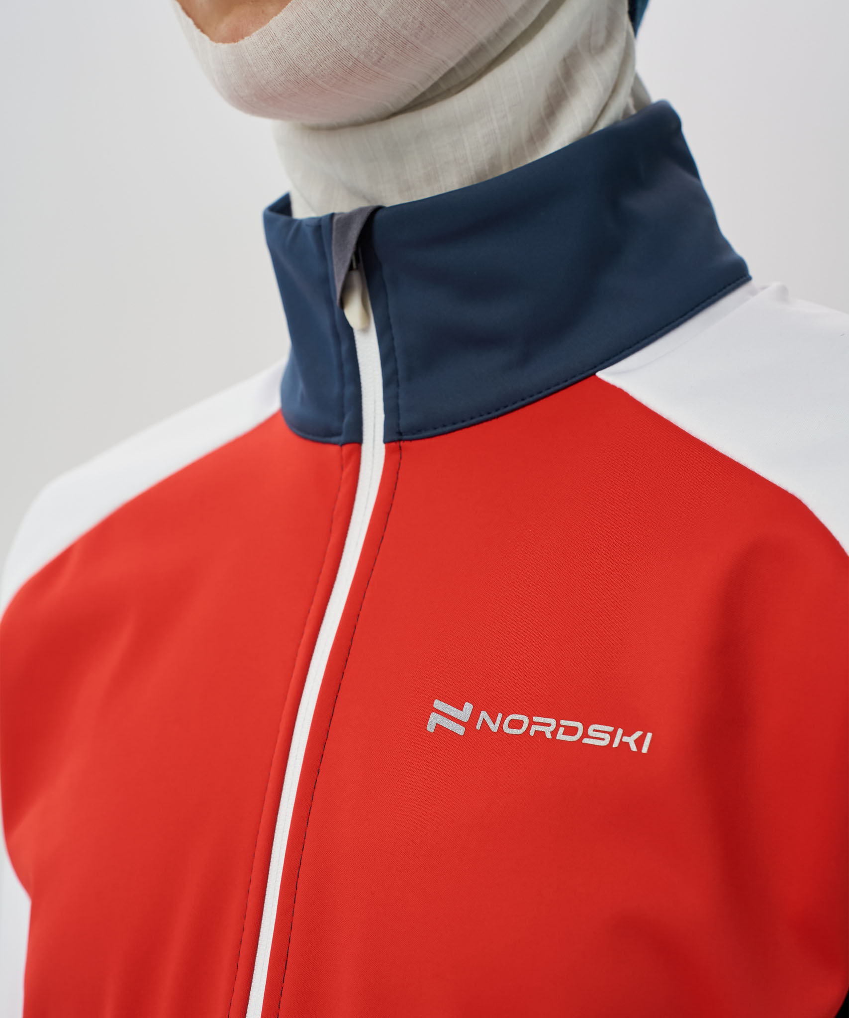 Тренировочная куртка Nordski Pro 2.0 White/Blue/Red W